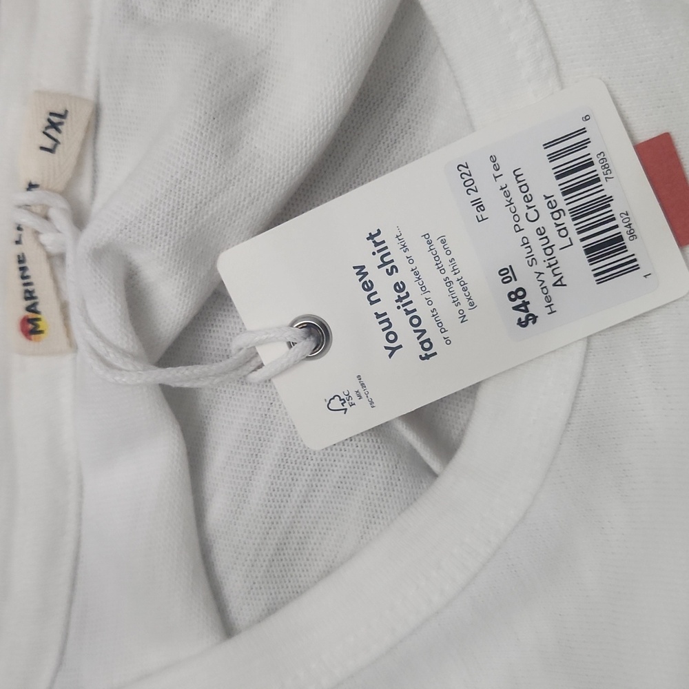 Marine Layer White Short Sleeve Tee - Picture 4 of 4